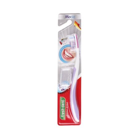 ESCOVA DENTAL FRESH-DENT CLÁSSICA MACIA CARTELA C/1UNID (405)