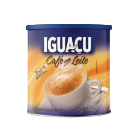 Café com leite solúvel iguaçu pote 200g