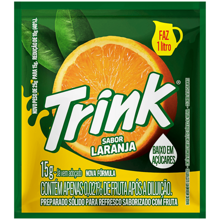Refresco em po parati trink 15g laranja