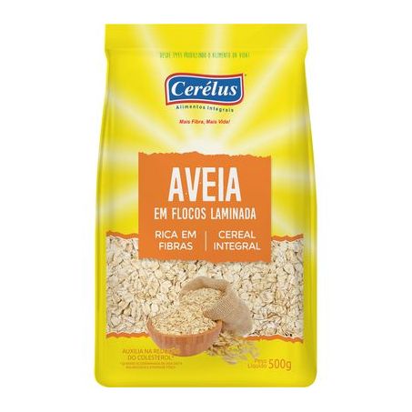 Aveia em Flocos Laminada Cerélus Embalagem 500G