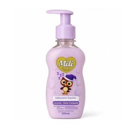 Sabonete Infantil Liquido Mili Love Care 200ml Lavanda