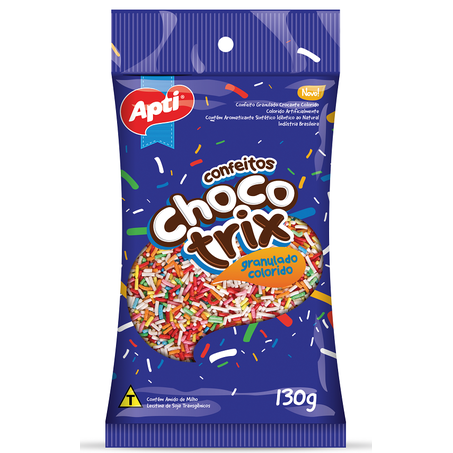 Confeito Granulado Apti Colorido Embalagem 130G