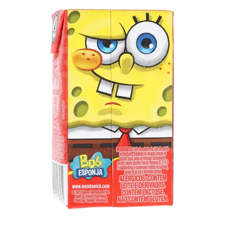 LEITE FERMENTADO BOB ESPONJA MORANGO C/6 360-17