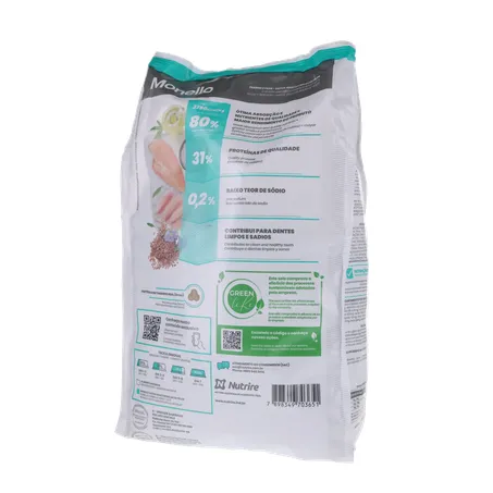 ALIM GATO MONELLO 1KG AD BOLA D PEL FRANGO/PEIXE 360-20