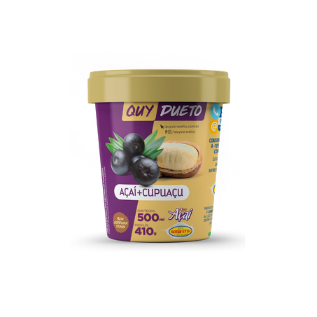 SORVETE QUY DUETO ACA/CUPUACU 410G QUY SORWETTO