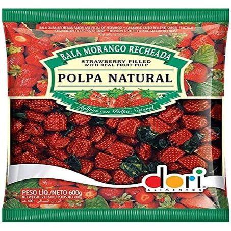 Bala dori 600g morango recheada