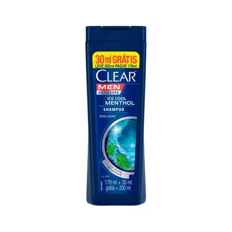 SHAMPOO CLEAR ICE COOL MENTHOL LV 200ML PG 170ML 