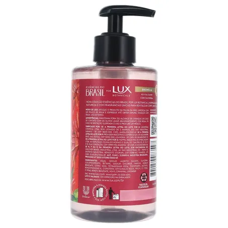 Sabonete Líquido Lux Botanicals Mão Revit Oleo de Bromélia Cop Pump 300Ml 360-15