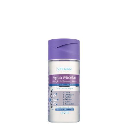 Agua micelar vini lady soluc limp 140ml