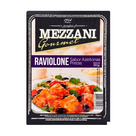 RAVIOLONE MEZZANI GOURMET DE AZEITONAS PRETAS 350G