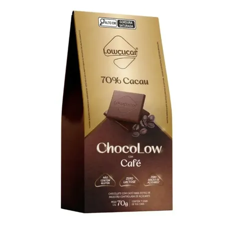 Chocolate 70 cafe lowcucar 70g