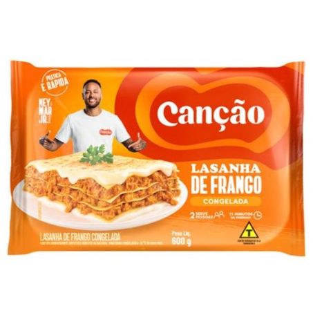 Lasanha canção sabor frango congelada 600g