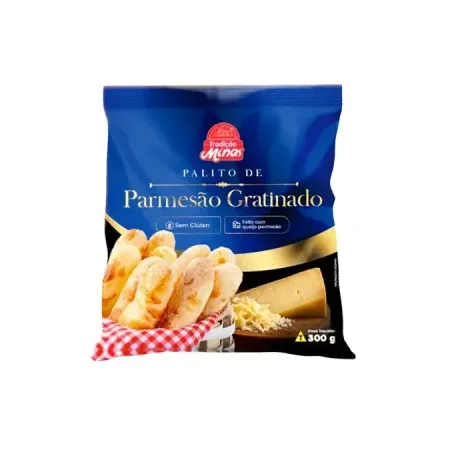 Pao Queijo Tradicao Minas 300g Palito Parmesao