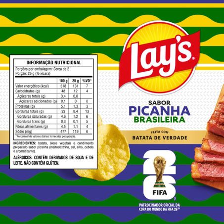 Batata Lays Lisa Picanha 62g 360-2