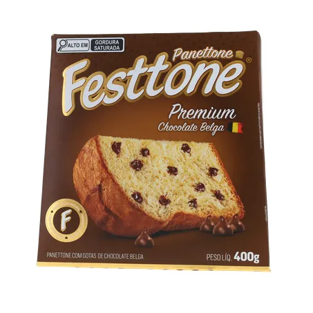 Panettone Festtone Premium Chocolate Belga 400g 360-2