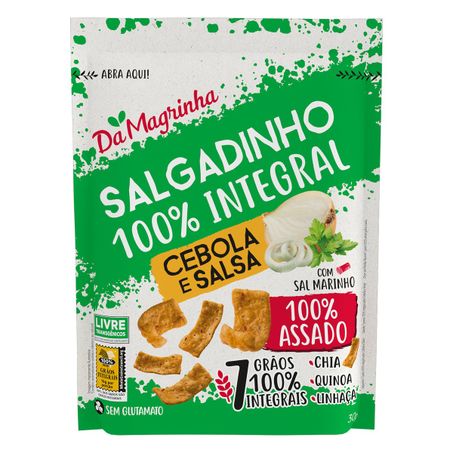 SALGADINHO INTEGRAL CEBOLA E SALSA DA MAGRINHA 7 GRÃOS