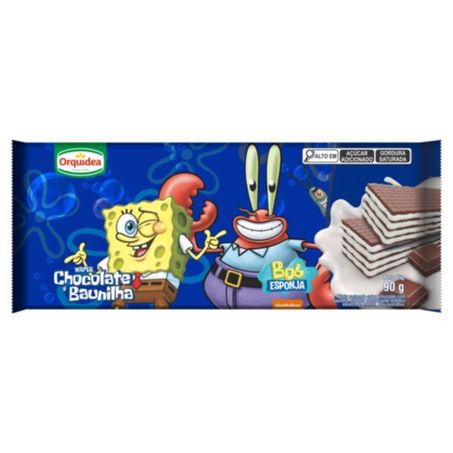 WAFER ORQUIDEA BOB PC 90 G CHOCOLATE/BAU