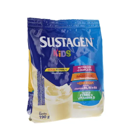ALIMENTO SUSTAGEN KIDS BAUNILHA SACHÊ 190G 360-34