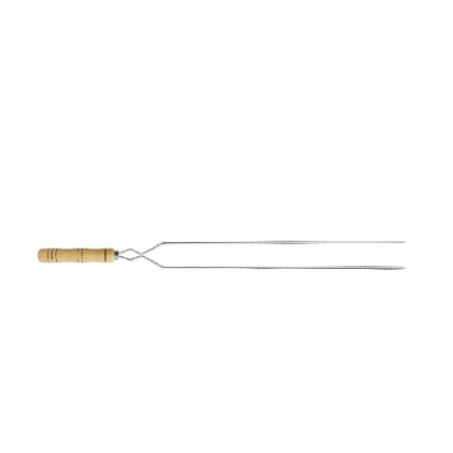 Espeto taumer inox duplo 85cm