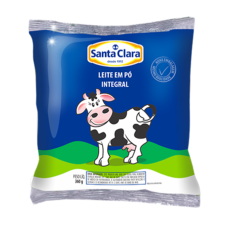 Leite em pó santa clara integral 400g
