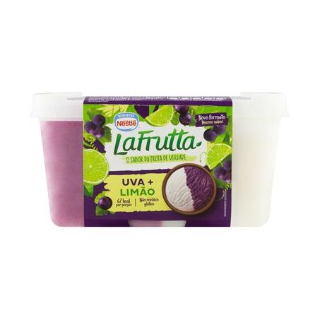 SORVETE NESTLE LA FRUTA 1LT UVA E LIMAO