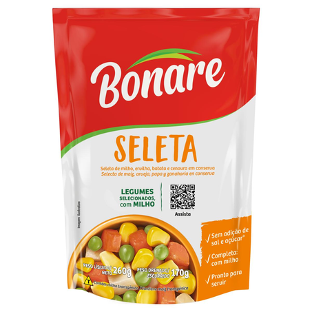 Seleta de Legumes Bonare 170g - Com Milho