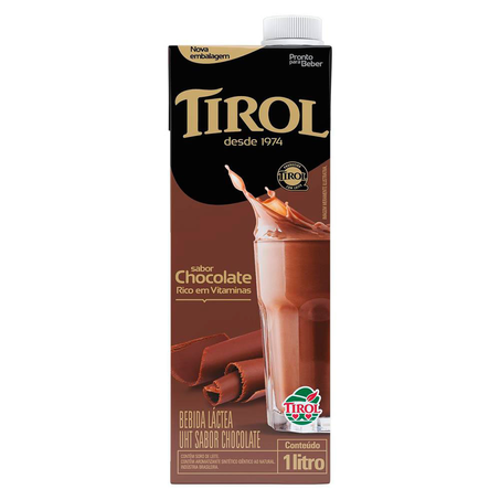 Bebida Láctea Tirol Chocolate 1L
