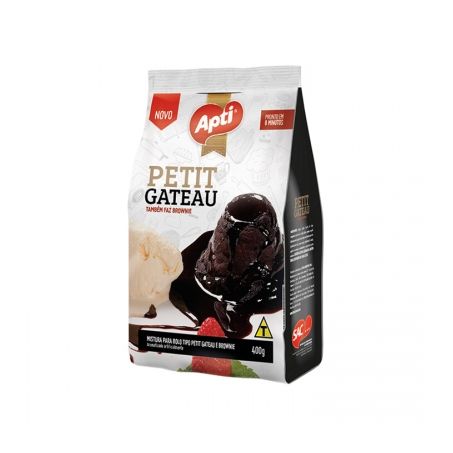 Mistura para Bolo Apti Tipo Petit Gateau e Brownie Sachê 400gr