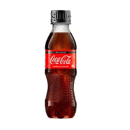 Refrigerante Coca-Cola sem Açúcar Garrafa 200ml