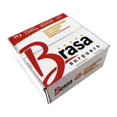 Hamburguer brasa 90g bovino