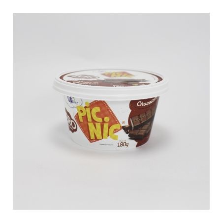 CREME VEGETAL PIC NIC 180G Z/ACUCAR CHOC 
