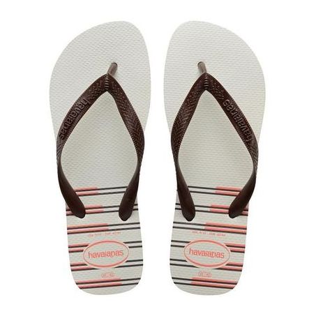 HAVAIANAS TOP BASIC ADU BRANCO/CAFE 41/42