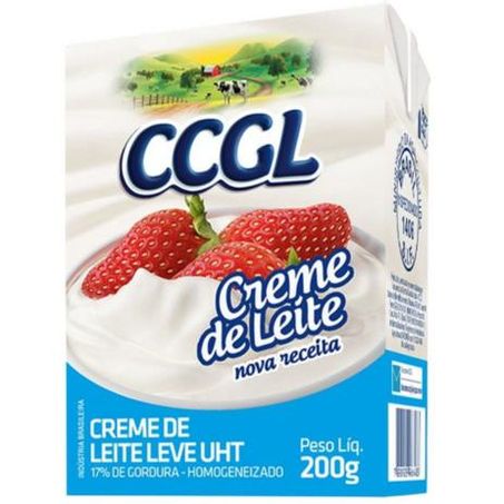 Creme de leite leve ccgl 200g