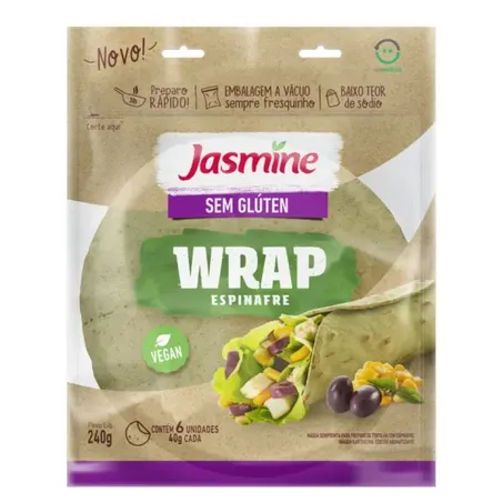 WRAP ESPINAFRE SEM GLÚTEN 240G - JASMINE