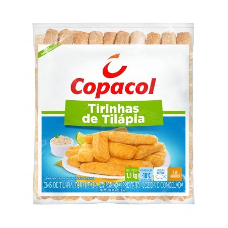 Tilápia Empanada Copacol Tirinhas Pacote 1.5KG