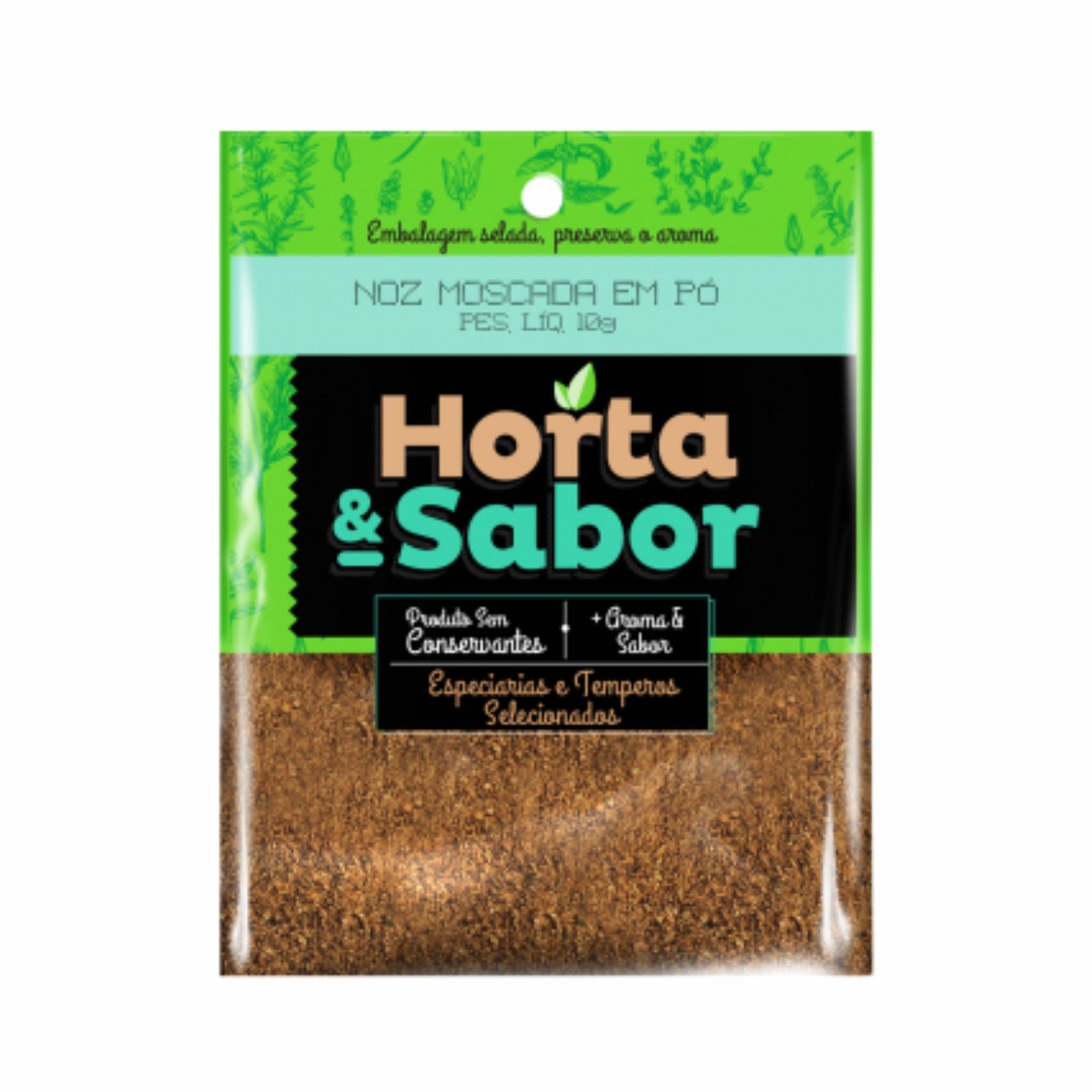 Noz moscada 10gr horta & sabor po