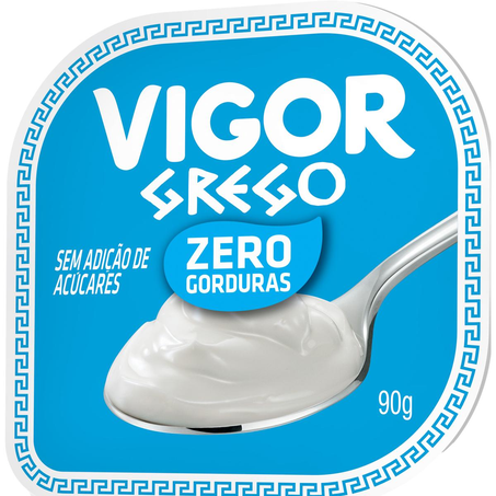 Iogurte Grego Vigor 90g - Zero Gorduras - Tradicional