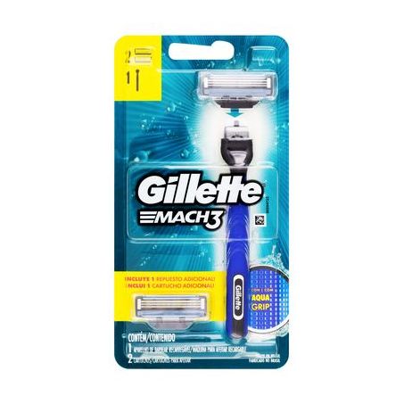 Aparelho de barbear gillette mach 3 + 2
