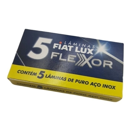 LÂMINA PARA BARBEAR INOX FIAT LUX FLEXOR COM 5 UNIDADES