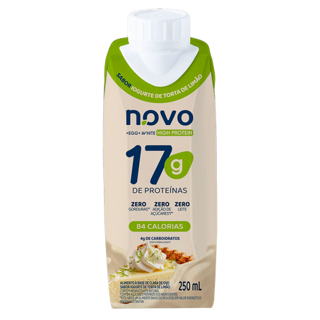 Bebida à Base da Clara de Ovo N.Ovo Sabor Iogurte de Torta de Limão 250ml
