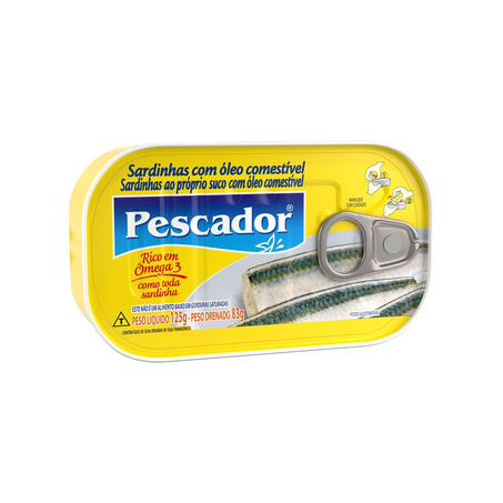Sardinha Pescador Em Óleo 125G