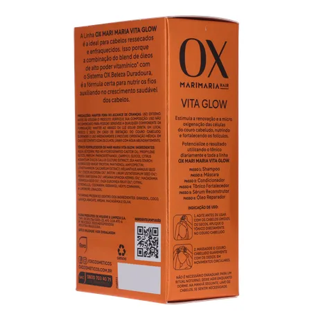 Tônico Capilar Fortalecedor Mari Maria Ox Vita Glow Frasco com 30Ml 360-23