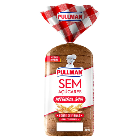 Pão Pullman 350g - Integral - Zero Açúcar
