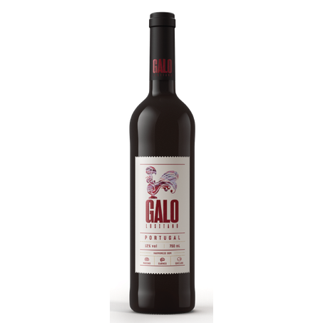 Vinho tinto português galo lusitano 750ml