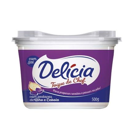 Margarina delicia toque de chef 500g alho e cebola