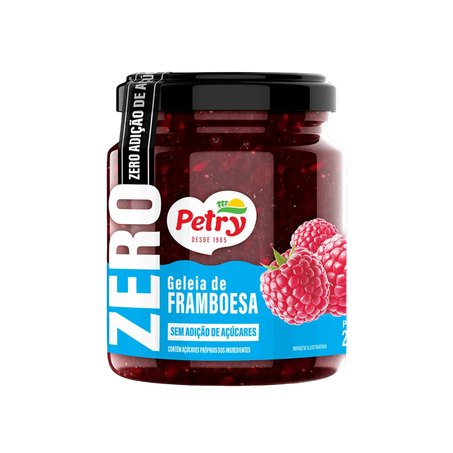 Geleia petry framboesa zero 250g