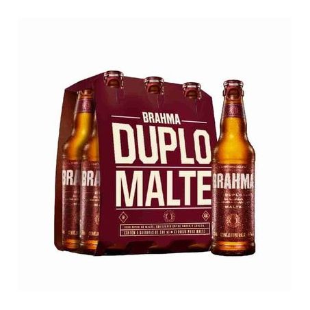 CERVEJA BRAHMA DUPLO MALTE LN 330ML C/6