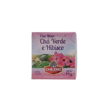 Chá Misto Chileno Chá Verde e Hibisco Caixa com 10un - 10gr 360-31