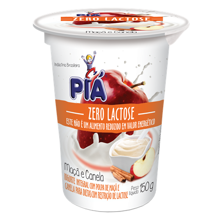 Iogurte pia zero lactose maca canela 150gr