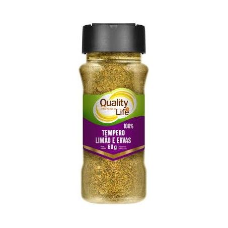 TEMPERO LIMAO E ERVAS QUALITY LIFE 60G